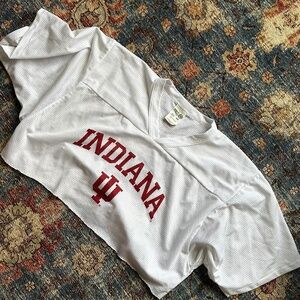 cropped hoosiers jersey top